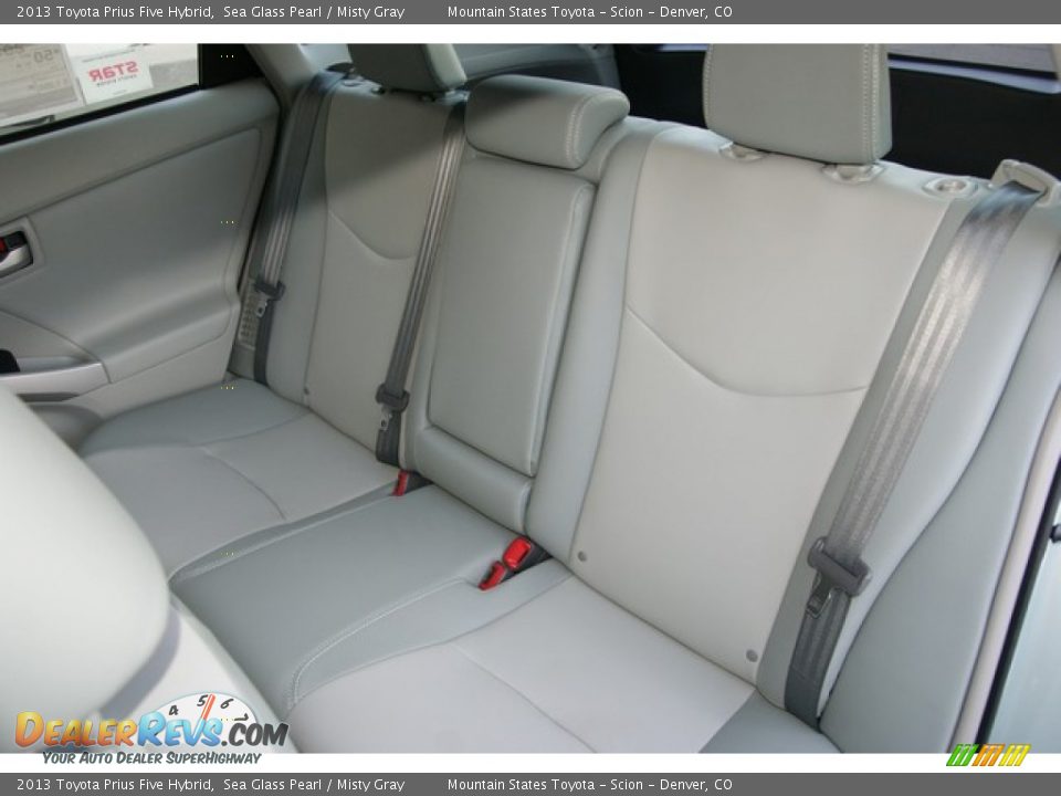2013 Toyota Prius Five Hybrid Sea Glass Pearl / Misty Gray Photo #7