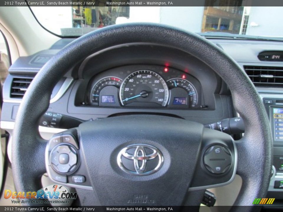 2012 Toyota Camry LE Sandy Beach Metallic / Ivory Photo #15