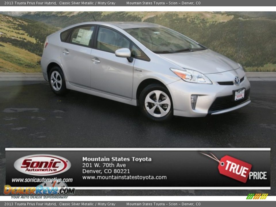 2013 Toyota Prius Four Hybrid Classic Silver Metallic / Misty Gray Photo #1