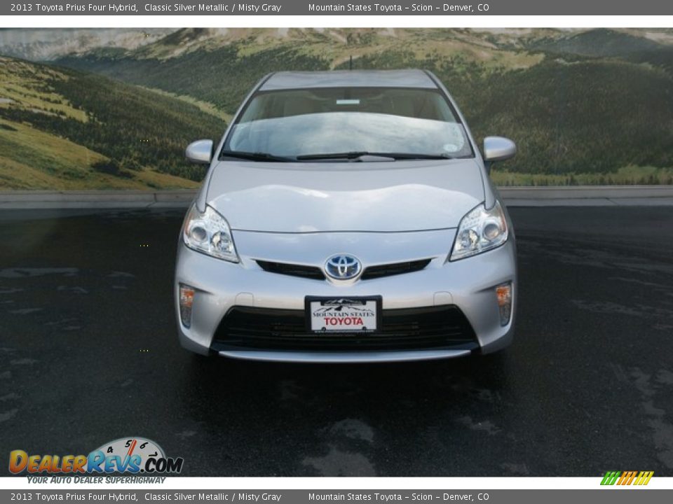 2013 Toyota Prius Four Hybrid Classic Silver Metallic / Misty Gray Photo #3