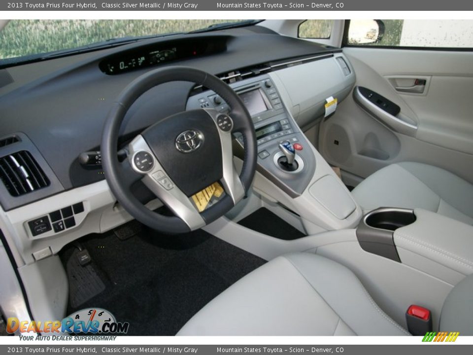 2013 Toyota Prius Four Hybrid Classic Silver Metallic / Misty Gray Photo #5