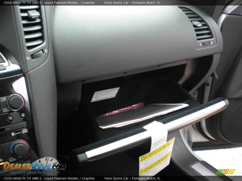 2009 Infiniti FX 50 AWD S Liquid Platinum Metallic / Graphite Photo #22