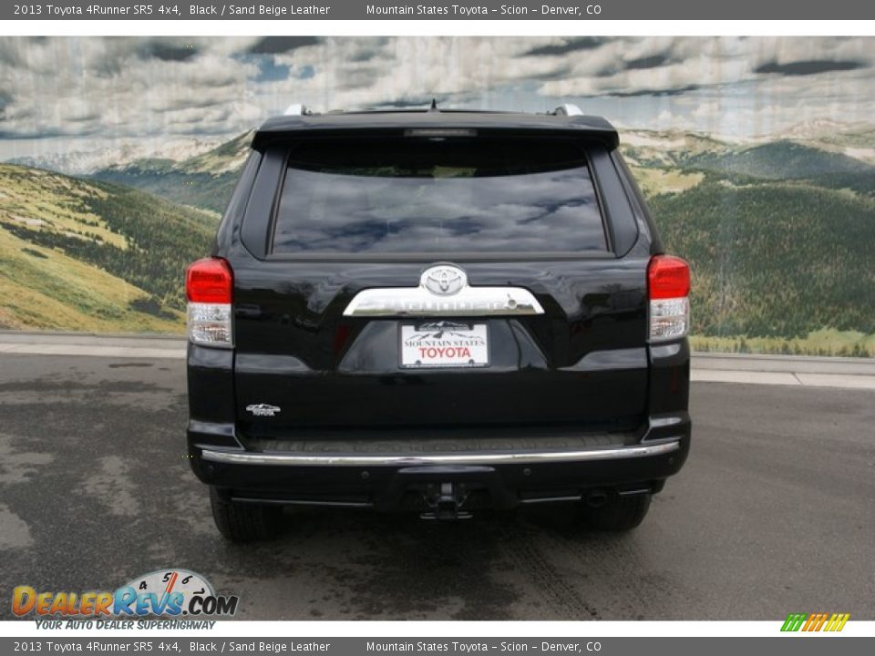 2013 Toyota 4Runner SR5 4x4 Black / Sand Beige Leather Photo #4