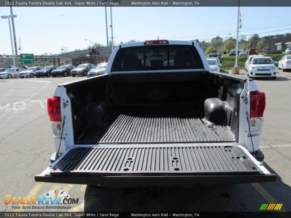 2011 Toyota Tundra Double Cab 4x4 Super White / Sand Beige Photo #11