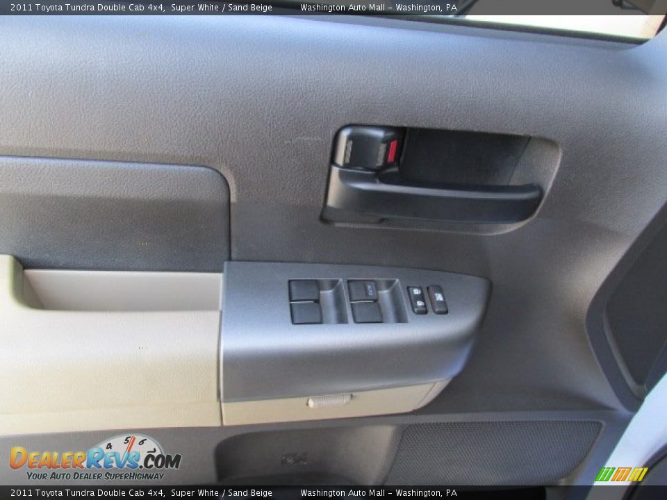 2011 Toyota Tundra Double Cab 4x4 Super White / Sand Beige Photo #15