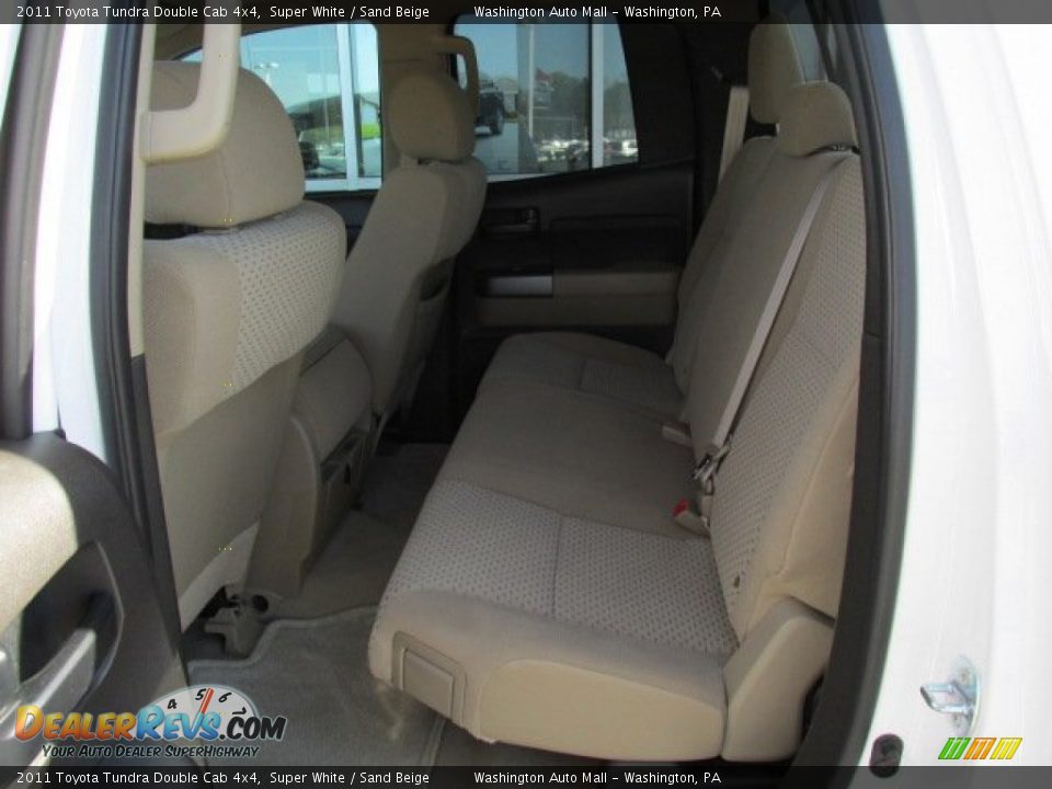2011 Toyota Tundra Double Cab 4x4 Super White / Sand Beige Photo #18