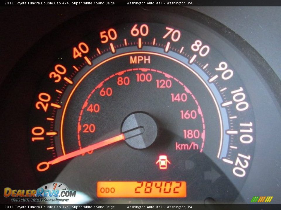 2011 Toyota Tundra Double Cab 4x4 Super White / Sand Beige Photo #20
