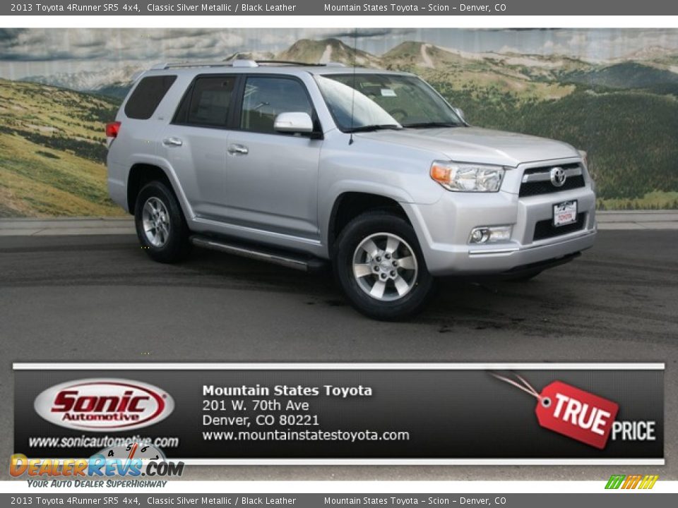 2013 Toyota 4Runner SR5 4x4 Classic Silver Metallic / Black Leather Photo #1