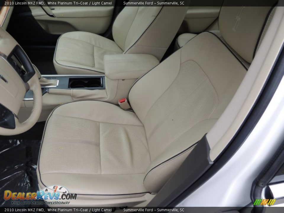 2010 Lincoln MKZ FWD White Platinum Tri-Coat / Light Camel Photo #6