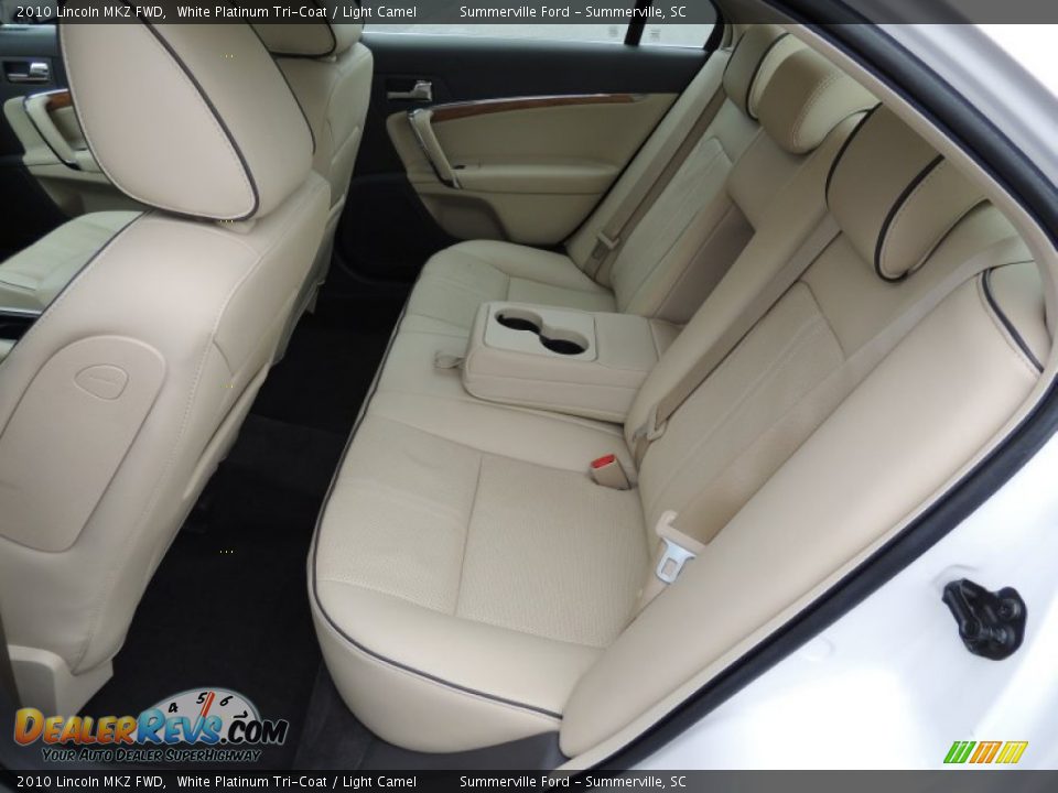2010 Lincoln MKZ FWD White Platinum Tri-Coat / Light Camel Photo #8
