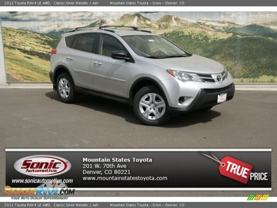 2013 Toyota RAV4 LE AWD Classic Silver Metallic / Ash Photo #1