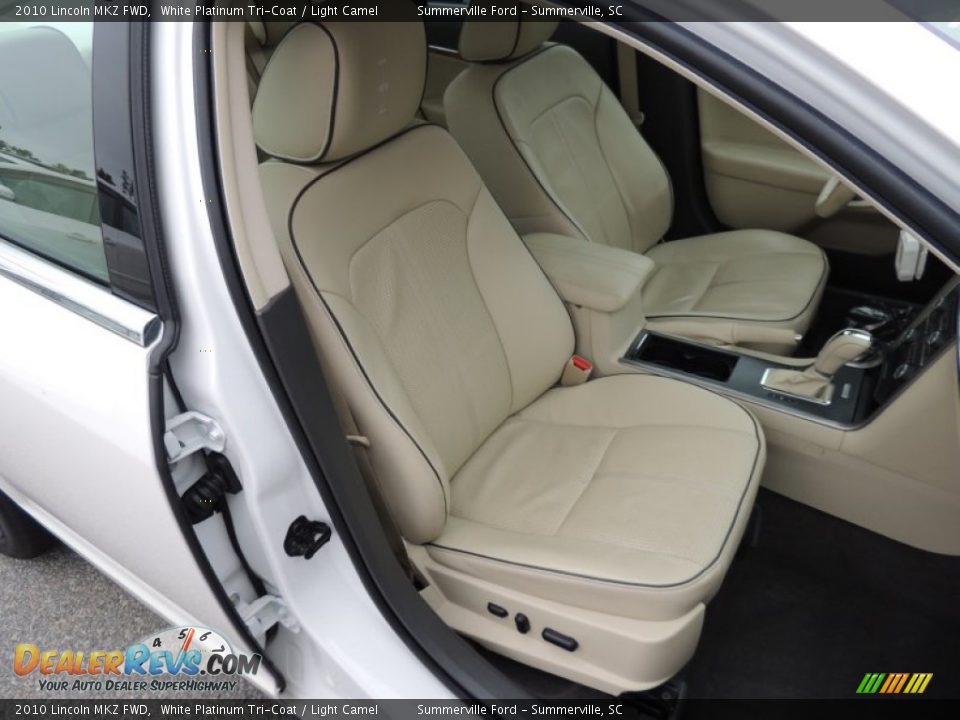 2010 Lincoln MKZ FWD White Platinum Tri-Coat / Light Camel Photo #10