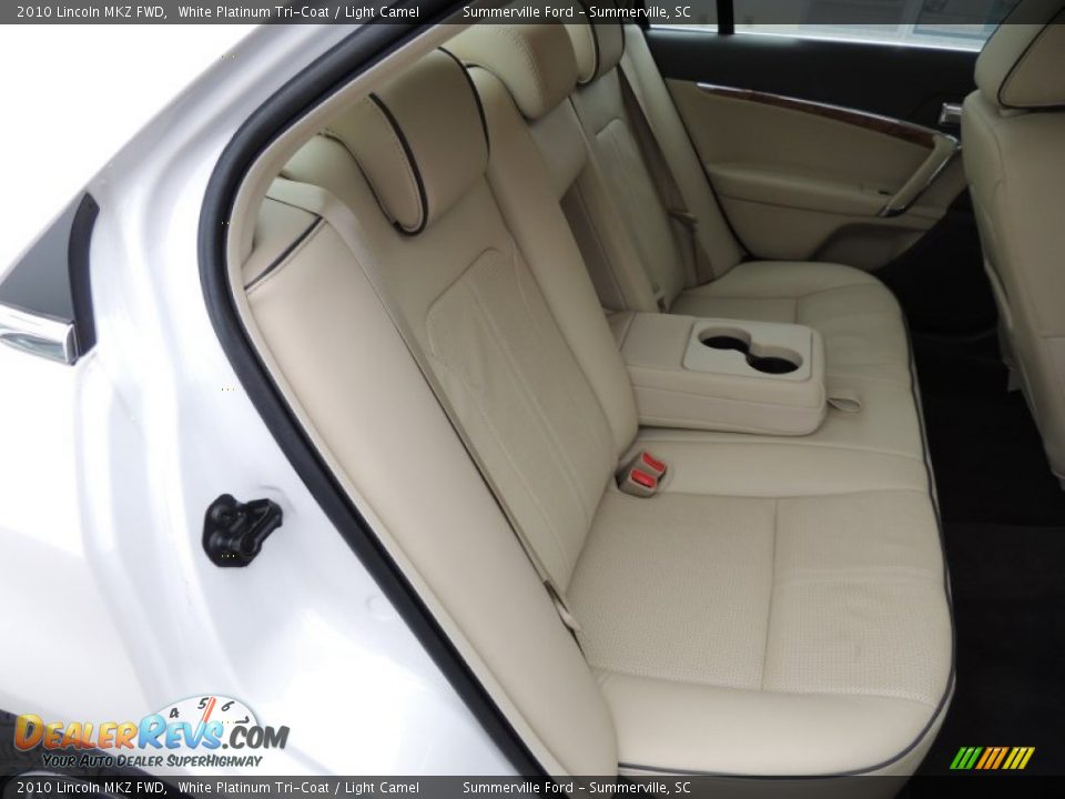 2010 Lincoln MKZ FWD White Platinum Tri-Coat / Light Camel Photo #12