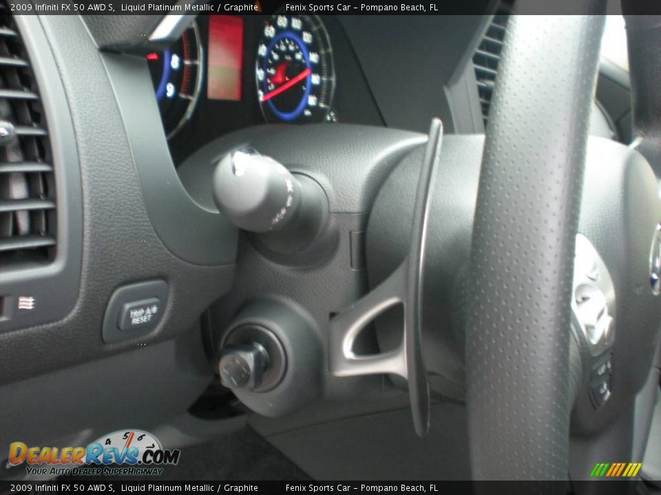 2009 Infiniti FX 50 AWD S Liquid Platinum Metallic / Graphite Photo #26