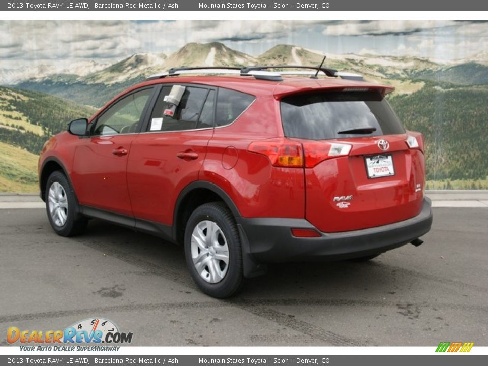 2013 Toyota RAV4 LE AWD Barcelona Red Metallic / Ash Photo #2