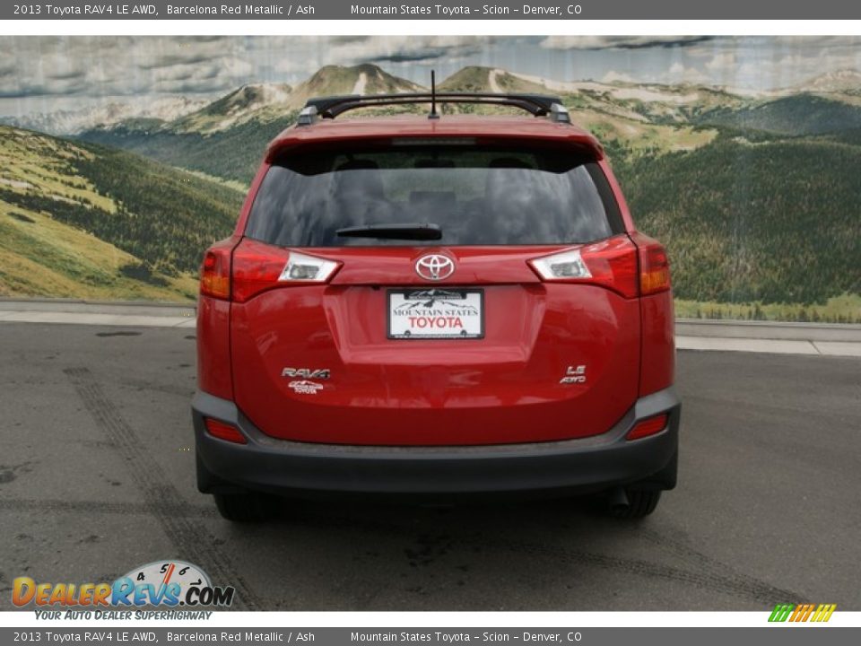 2013 Toyota RAV4 LE AWD Barcelona Red Metallic / Ash Photo #4