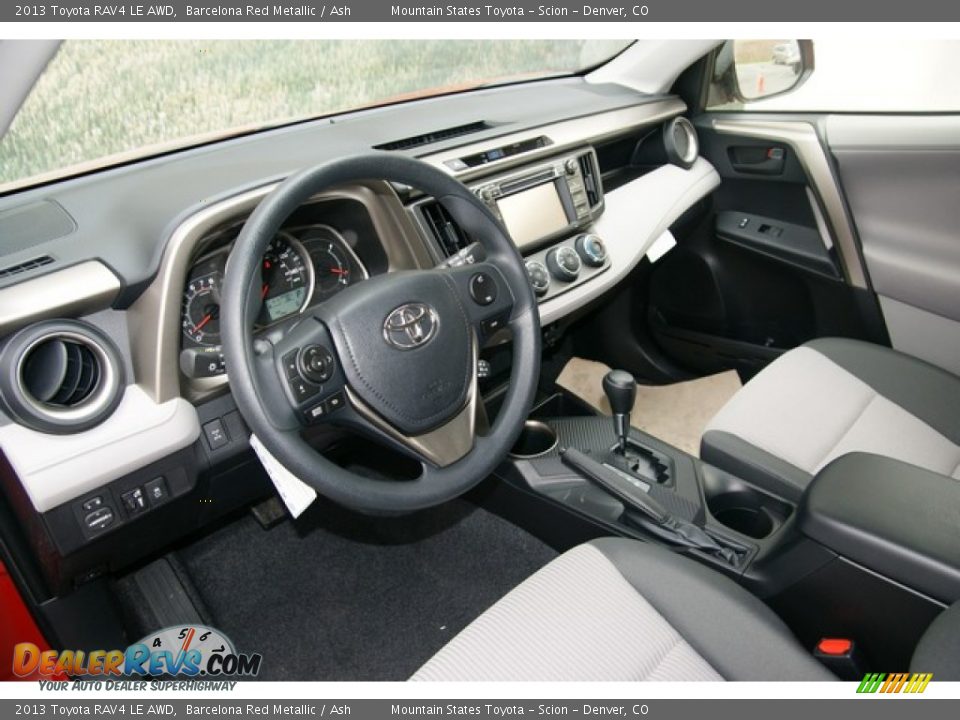 2013 Toyota RAV4 LE AWD Barcelona Red Metallic / Ash Photo #5