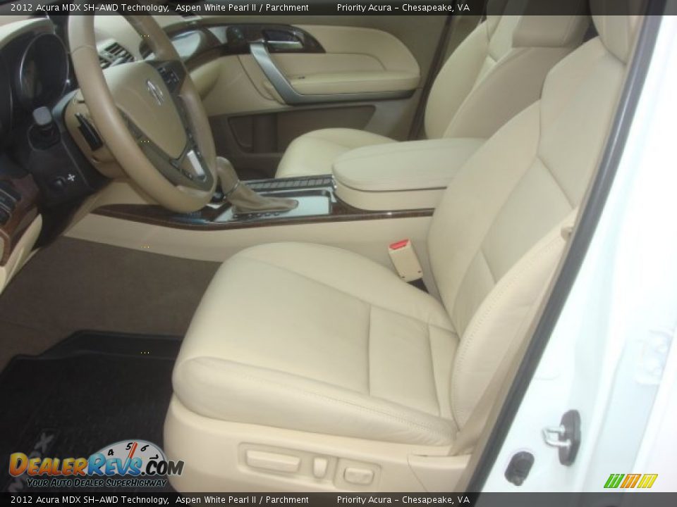 2012 Acura MDX SH-AWD Technology Aspen White Pearl II / Parchment Photo #11
