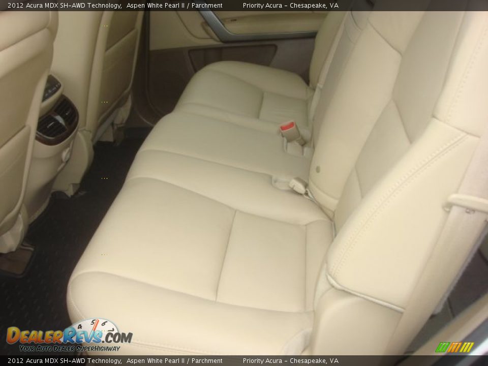 2012 Acura MDX SH-AWD Technology Aspen White Pearl II / Parchment Photo #12