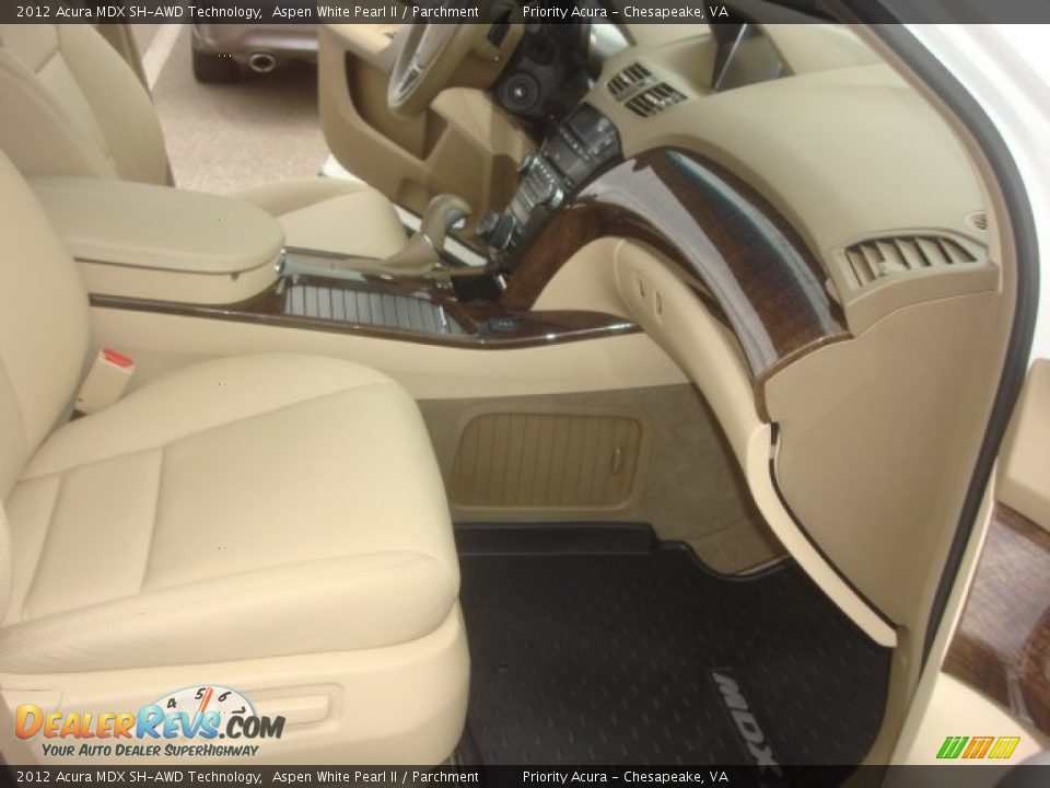 2012 Acura MDX SH-AWD Technology Aspen White Pearl II / Parchment Photo #17