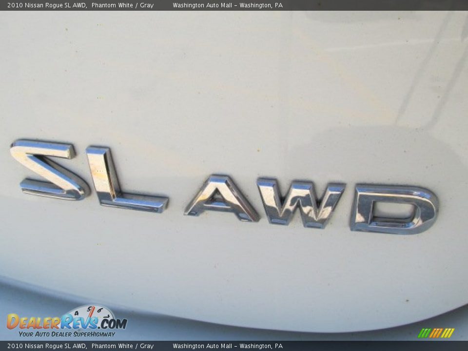 2010 Nissan Rogue SL AWD Phantom White / Gray Photo #4