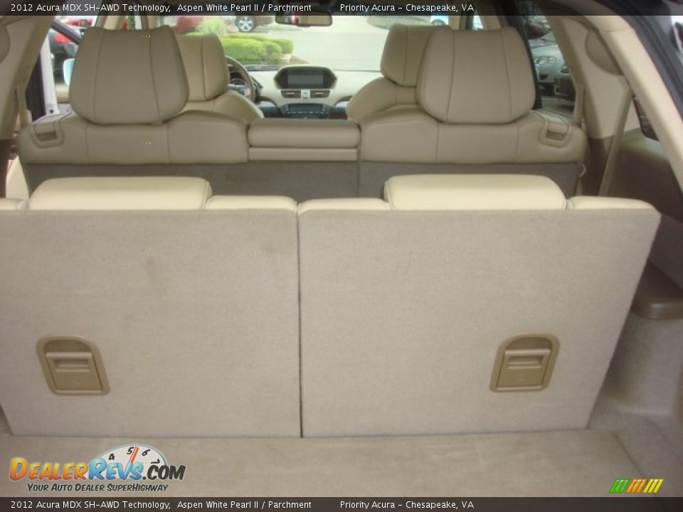 2012 Acura MDX SH-AWD Technology Aspen White Pearl II / Parchment Photo #18