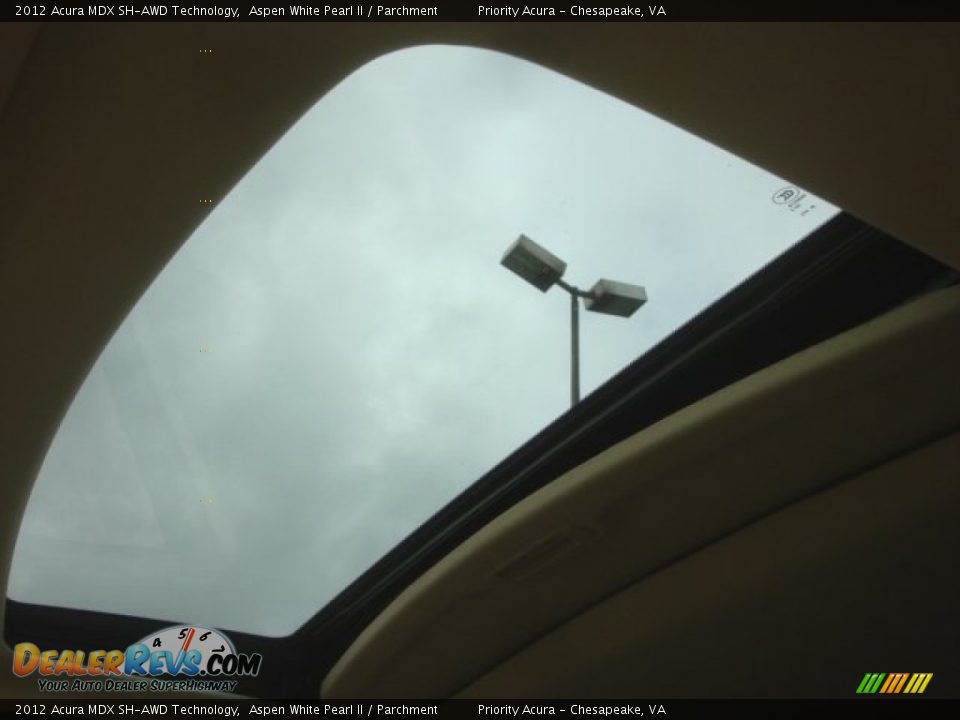 2012 Acura MDX SH-AWD Technology Aspen White Pearl II / Parchment Photo #19