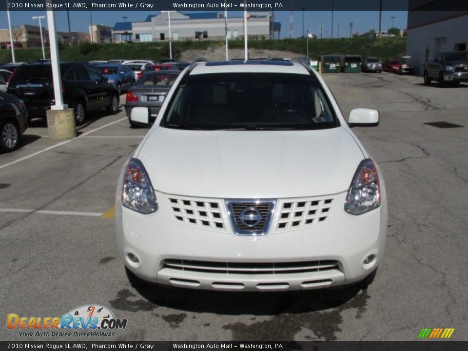 2010 Nissan Rogue SL AWD Phantom White / Gray Photo #5