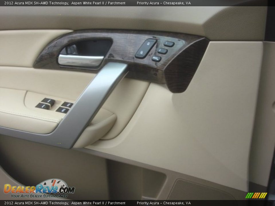 2012 Acura MDX SH-AWD Technology Aspen White Pearl II / Parchment Photo #20
