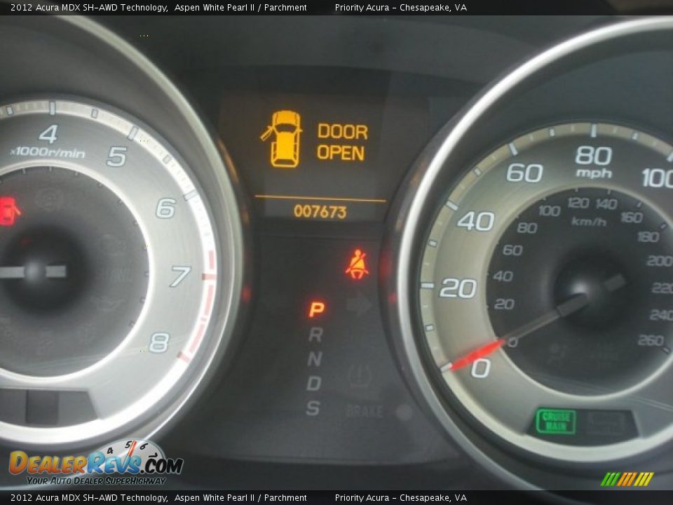 2012 Acura MDX SH-AWD Technology Aspen White Pearl II / Parchment Photo #21