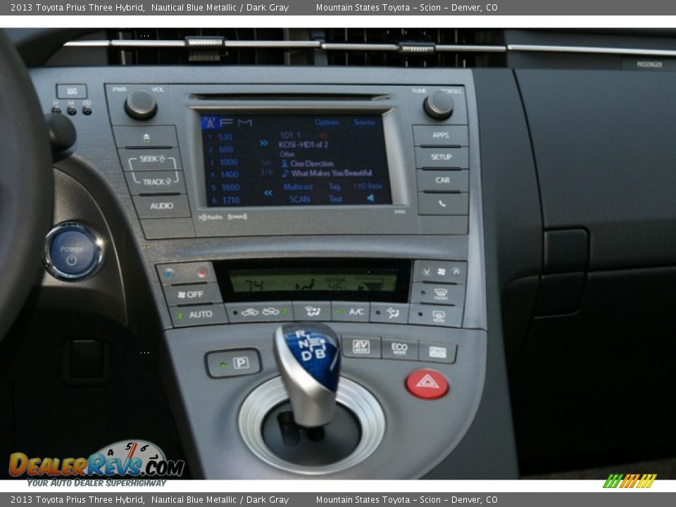2013 Toyota Prius Three Hybrid Nautical Blue Metallic / Dark Gray Photo #6