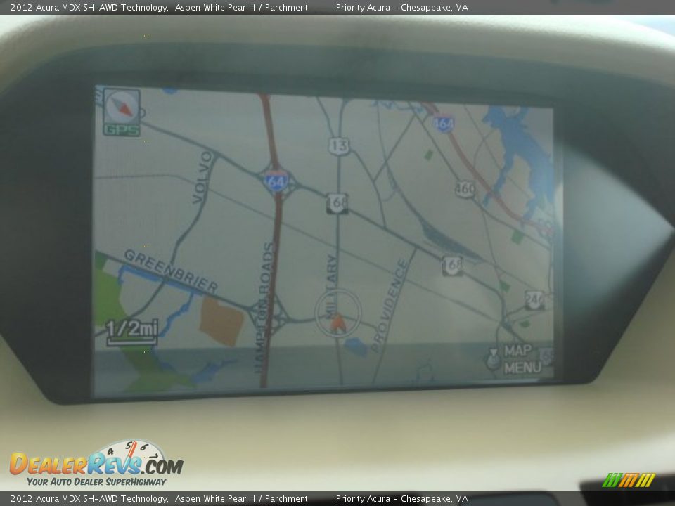2012 Acura MDX SH-AWD Technology Aspen White Pearl II / Parchment Photo #22