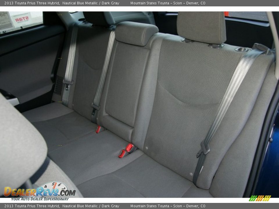 2013 Toyota Prius Three Hybrid Nautical Blue Metallic / Dark Gray Photo #7