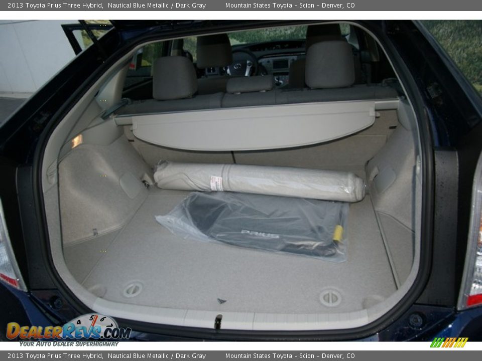 2013 Toyota Prius Three Hybrid Nautical Blue Metallic / Dark Gray Photo #8