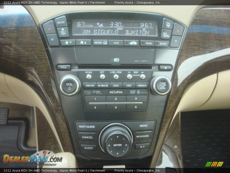 2012 Acura MDX SH-AWD Technology Aspen White Pearl II / Parchment Photo #24