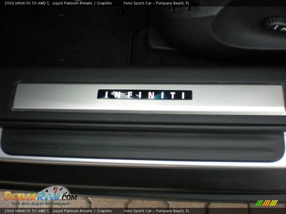 2009 Infiniti FX 50 AWD S Liquid Platinum Metallic / Graphite Photo #27