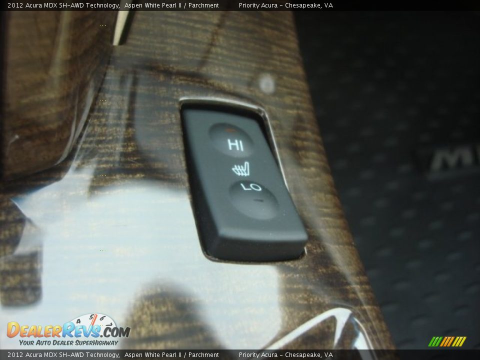 2012 Acura MDX SH-AWD Technology Aspen White Pearl II / Parchment Photo #25