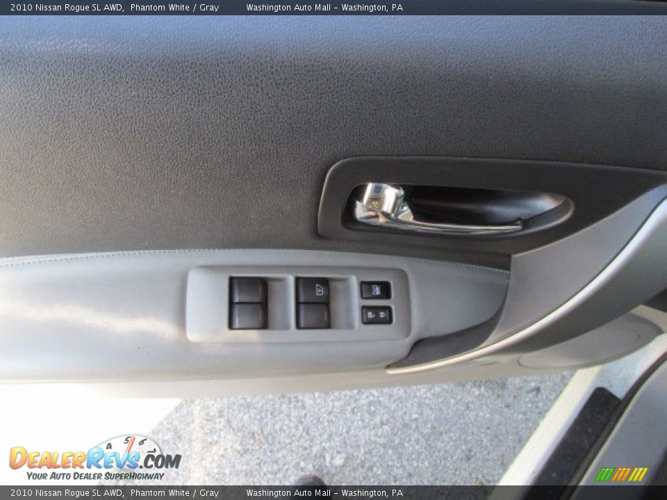 2010 Nissan Rogue SL AWD Phantom White / Gray Photo #13