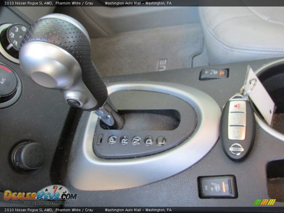 2010 Nissan Rogue SL AWD Phantom White / Gray Photo #14