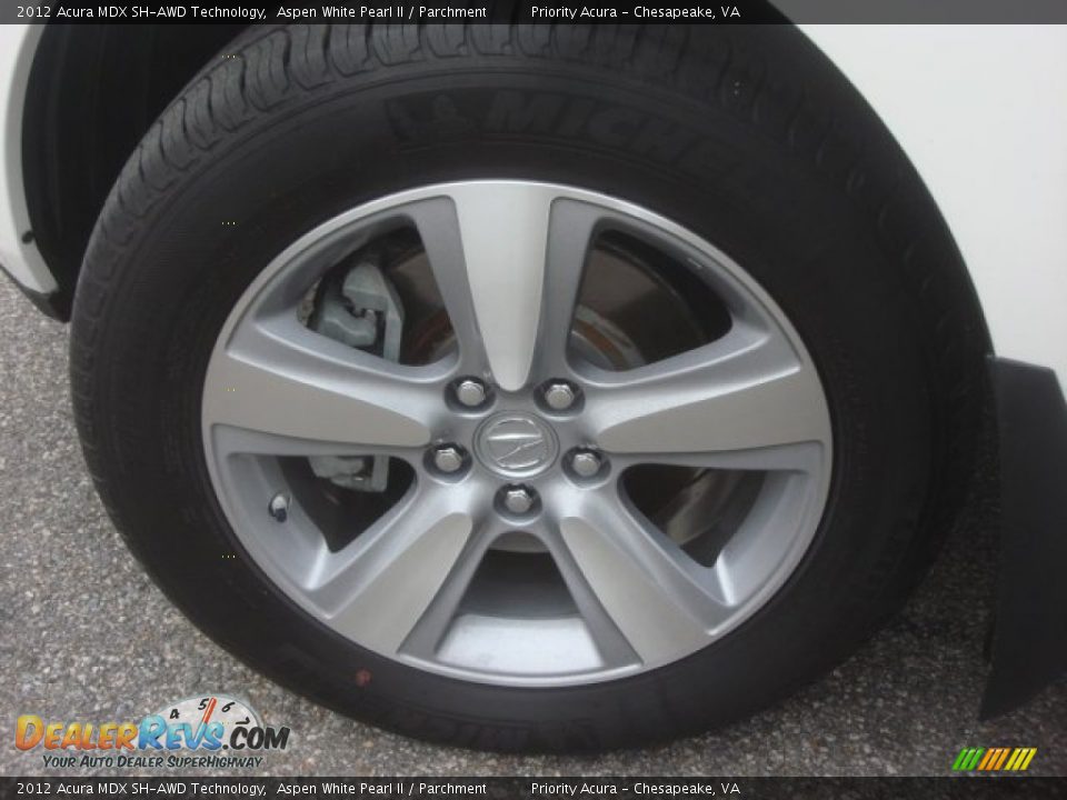 2012 Acura MDX SH-AWD Technology Aspen White Pearl II / Parchment Photo #30