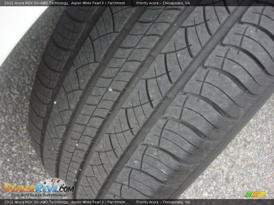 2012 Acura MDX SH-AWD Technology Aspen White Pearl II / Parchment Photo #31