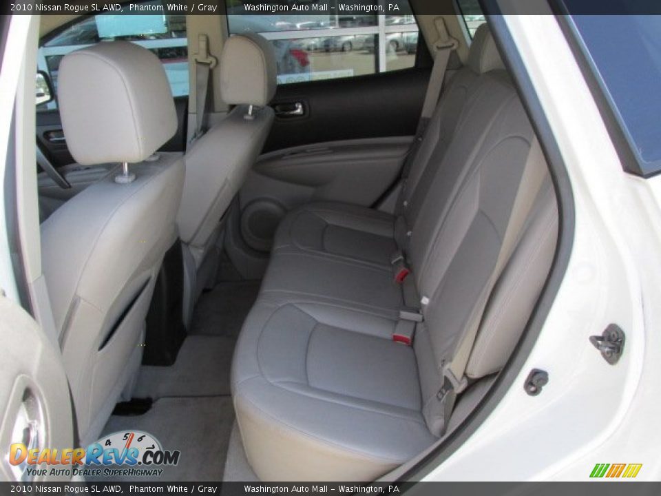 2010 Nissan Rogue SL AWD Phantom White / Gray Photo #17