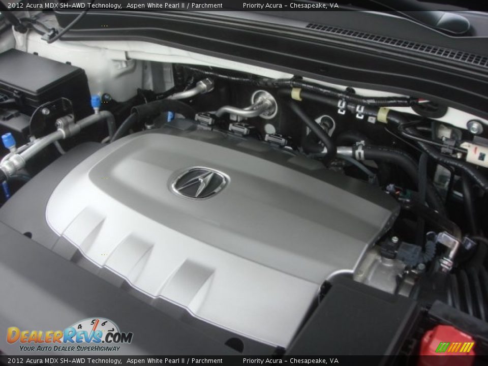2012 Acura MDX SH-AWD Technology Aspen White Pearl II / Parchment Photo #32