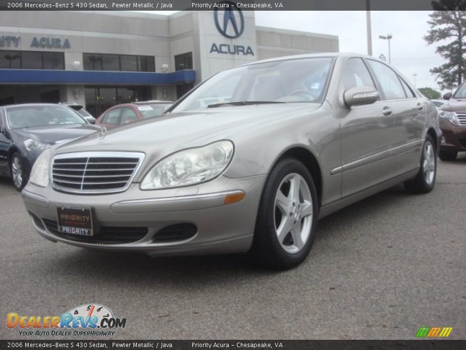 2006 Mercedes-Benz S 430 Sedan Pewter Metallic / Java Photo #1