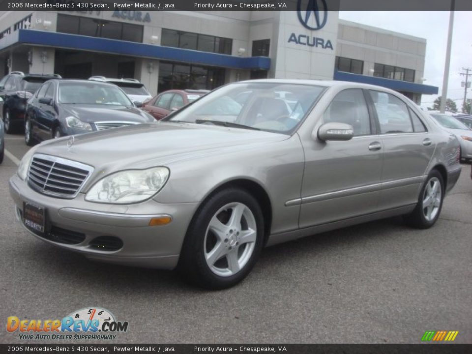 2006 Mercedes-Benz S 430 Sedan Pewter Metallic / Java Photo #2