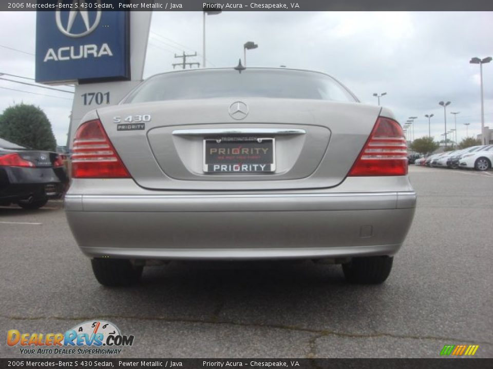2006 Mercedes-Benz S 430 Sedan Pewter Metallic / Java Photo #5