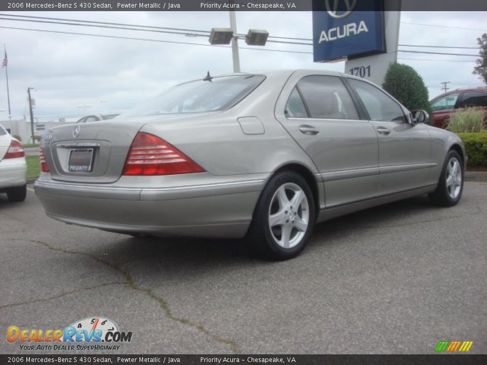 2006 Mercedes-Benz S 430 Sedan Pewter Metallic / Java Photo #6