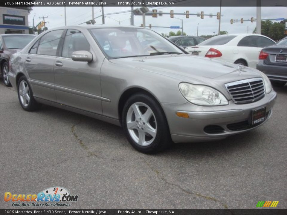 2006 Mercedes-Benz S 430 Sedan Pewter Metallic / Java Photo #8
