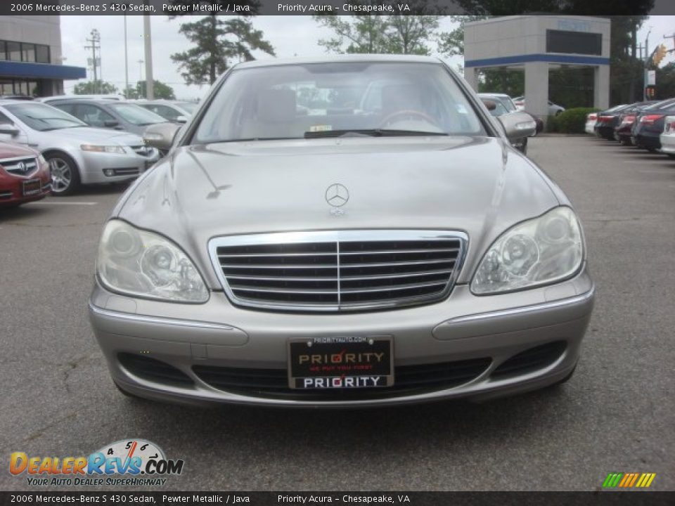 2006 Mercedes-Benz S 430 Sedan Pewter Metallic / Java Photo #9