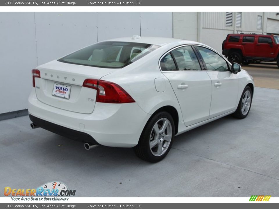 2013 Volvo S60 T5 Ice White / Soft Beige Photo #7